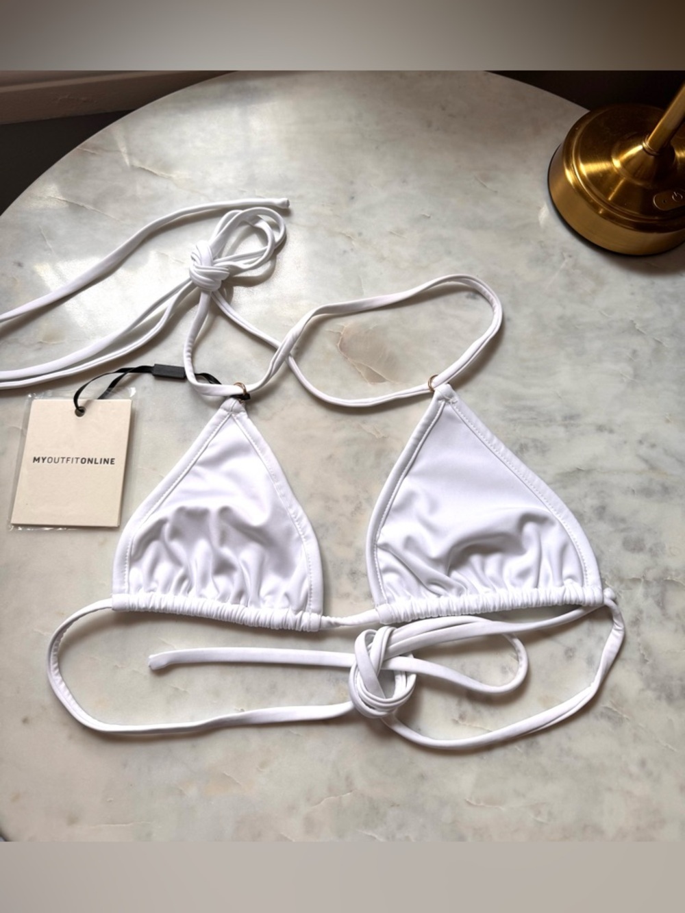 White Bikini Top